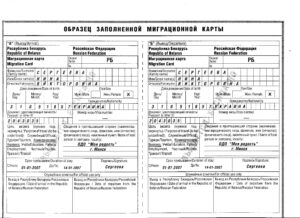 Миграционная карта